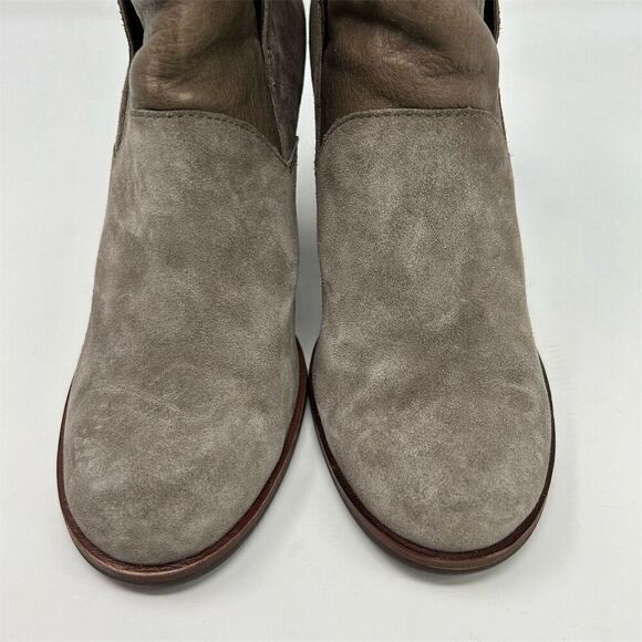 Kork-Ease Castaneda Women's Light Brown Gray Ankle Booties Size 8 Zip Closure - Picture 6 of 14
